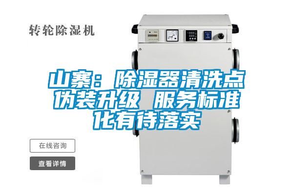 山寨:除濕器清洗點(diǎn)偽裝升級(jí) 服務(wù)標(biāo)準(zhǔn)化有待落實(shí)