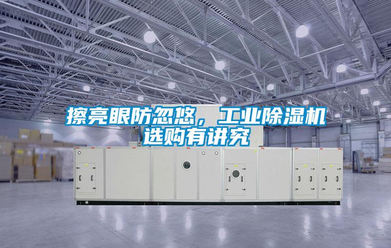 擦亮眼防忽悠，工業除濕機選購有講究