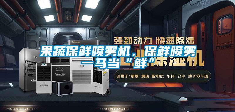 果蔬保鮮噴霧機,保鮮噴霧一馬當“鮮”