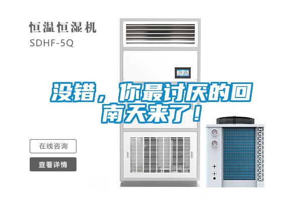 沒錯,你最討厭的回南天來了!