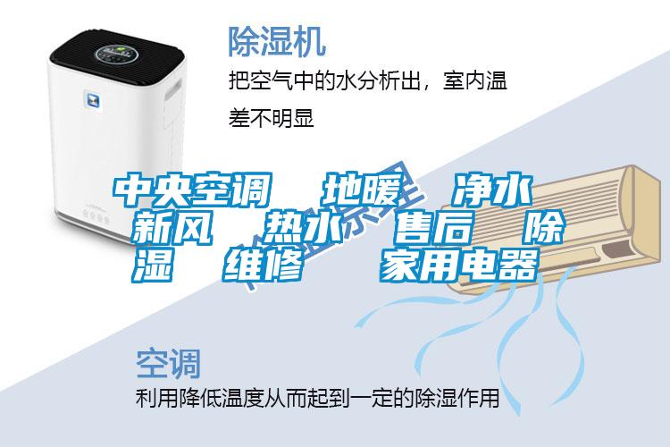 中央空調 地暖 凈水 新風 熱水 售后 除濕 維修 家用電器