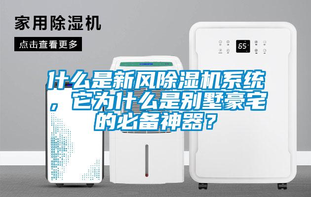 什么是新風除濕機系統,它為什么是別墅豪宅的必備神器?