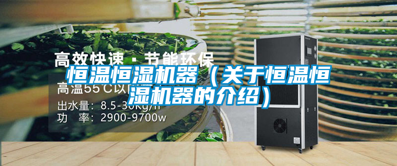 恒溫恒濕機(jī)器(關(guān)于恒溫恒濕機(jī)器的介紹)