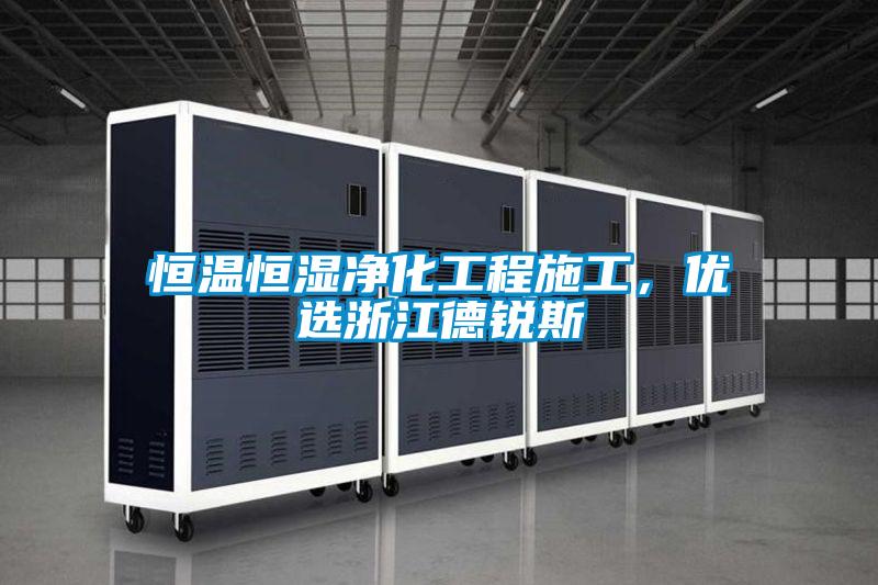 恒溫恒濕凈化工程施工，優選浙江德銳斯
