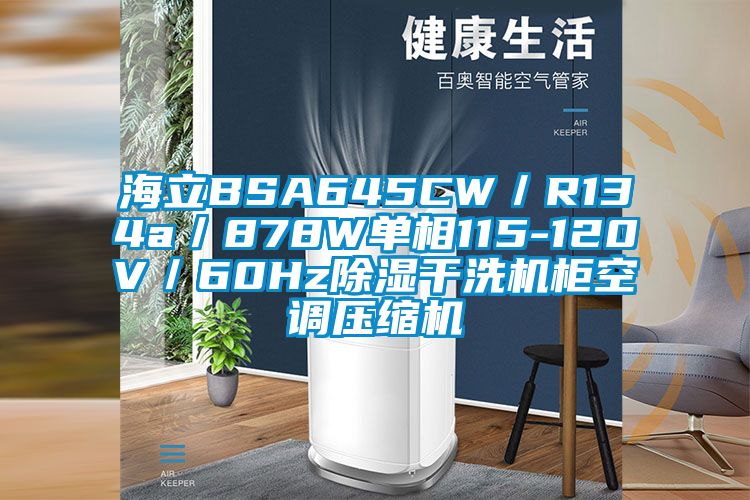海立BSA645CW/R134a/878W單相115-120V/60Hz除濕干洗機(jī)柜空調(diào)壓縮機(jī)