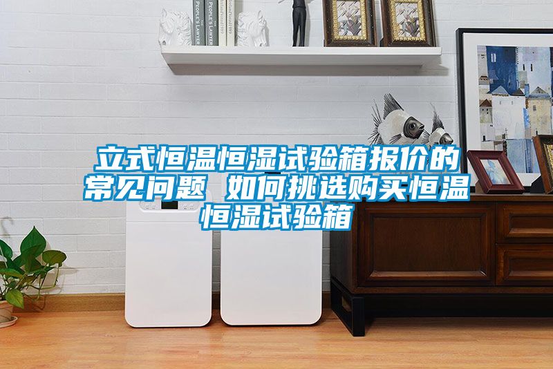 立式恒溫恒濕試驗(yàn)箱報價的常見問題 如何挑選購買恒溫恒濕試驗(yàn)箱