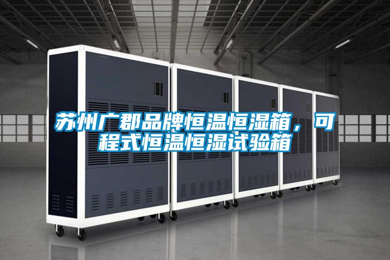 蘇州廣郡品牌恒溫恒濕箱,可程式恒溫恒濕試驗箱