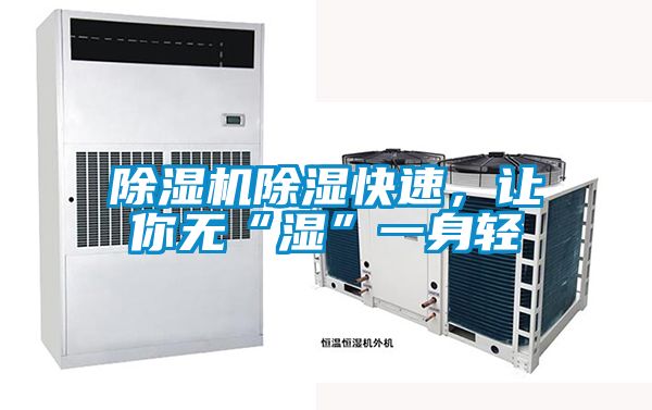 除濕機除濕快速,讓你無“濕”一身輕