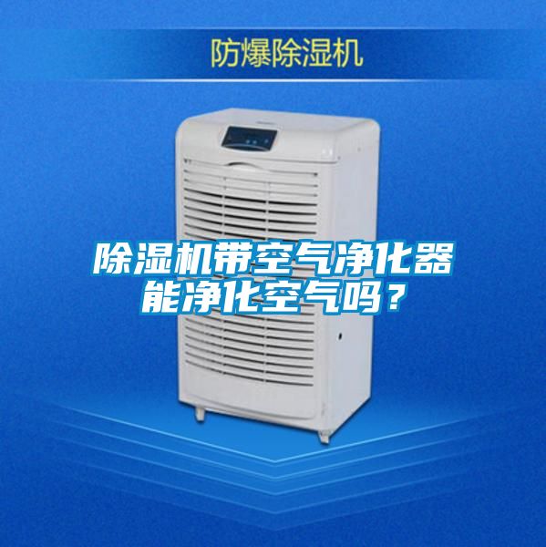 除濕機(jī)帶空氣凈化器能凈化空氣嗎?