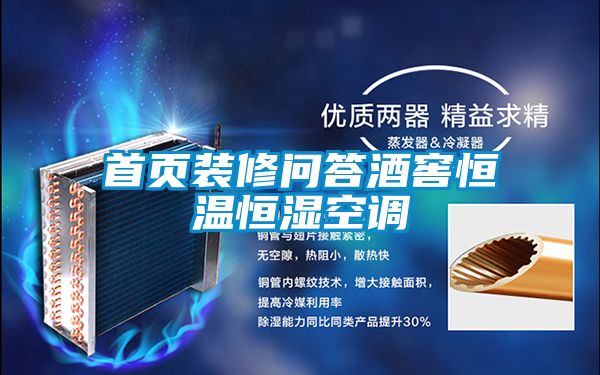 首頁裝修問答酒窖恒溫恒濕空調